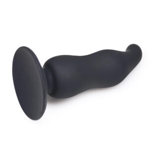 Blackdoor Collection Buttplug voor P-spot - Siliconen Butt Plug met Zuignap - Anaal Plug voor Beginners 11 cm - Zwart