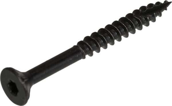 Blackline spaanplaatschroeven gezwart TORX TX-20 platverzonken kop 4 x 60/35 mm 100 stuks