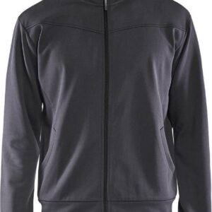 Blaklader Service sweatshirt met rits 3362-2526 - Medium Grijs/Zwart - XXXL