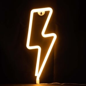 Blazing Neon Wandlamp - Neon Wandlamp Bliksem - Sfeerverlichting
