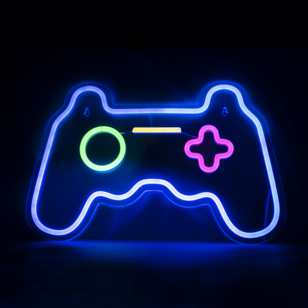 Blazing Neon Wandlamp - Neon Wandlamp - Playstation Controller Neon Wandlamp - Inclusief 2 ophanghaakjes