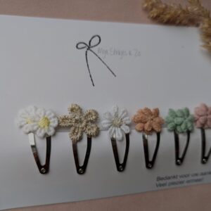 Bloemen spelden eerste lokjes baby haar 3cm clipjes ( BEST SELLER )