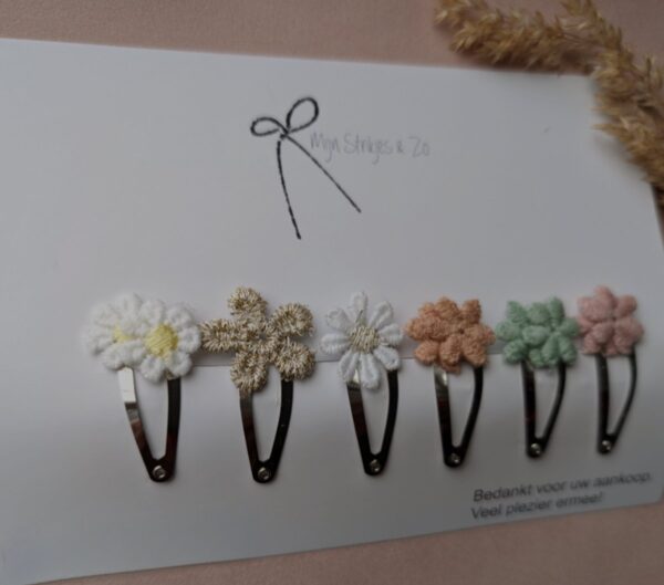 Bloemen spelden eerste lokjes baby haar 3cm clipjes ( BEST SELLER )