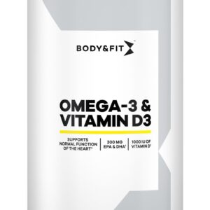 Body & Fit Omega-3 & Vitamine D3 - Visolie Capsules - Vitamine D3 1000 IU - 180 stuks