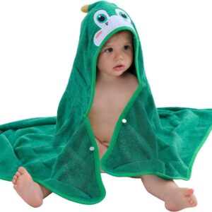 BoefieBoef Krokodil Baby/Peuter Eco Dieren Badcape - 0 tot 5 jaar - Comfort, Stijl en Duurzaamheid in één!