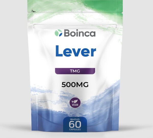 Boinca TMG *Lever* Trimethylglycine - Spieropbouw - Uithoudingsvermogen - 500mg - maanddosering - vitaal ouder - healthy aging