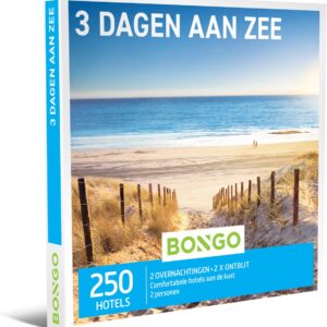 Bongo Bon - 3 Dagen Aan Zee Cadeaubon - Cadeaukaart cadeau voor man of vrouw | 250 hotels aan de kust
