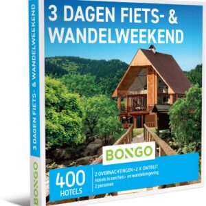 Bongo Bon - 3 Dagen Fiets- & Wandelweekend Cadeaubon - Cadeaukaart cadeau voor man of vrouw | 400 hotels in een fiets- of wandelomgeving