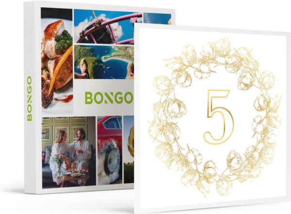 Bongo Bon - HOUTEN JUBILEUM: 5 JAAR GETROUWD! - Cadeaukaart cadeau voor man of vrouw