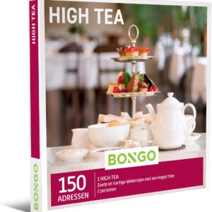 Bongo Bon - High Tea Cadeaubon - Cadeaukaart cadeau voor man of vrouw | 150 adressen: traditioneel Britse theehuizen, sfeervolle theetuinen en trendy restaurants