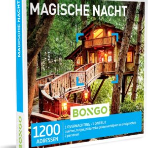 Bongo Bon - Magische Nacht Cadeaubon - Cadeaukaart cadeau voor man of vrouw | 1200 hotels en bijzondere accomodaties