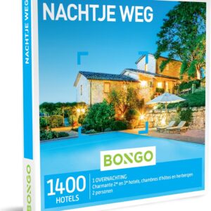 Bongo Bon - Nachtje Weg Cadeaubon - Cadeaukaart cadeau voor man of vrouw | 1400 gezellige hotels
