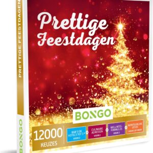 Bongo Bon Nederland - Prettige Feestdagen Cadeaubon - Cadeaukaart cadeau voor man of vrouw | 12000 belevenissen: culinair, wellness, overnachting, sportief en meer