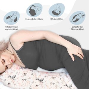 Borstvoedingskussen, Knuffelzacht / zijslaapkussen, Katoen -pregnancy pillow, support pillow