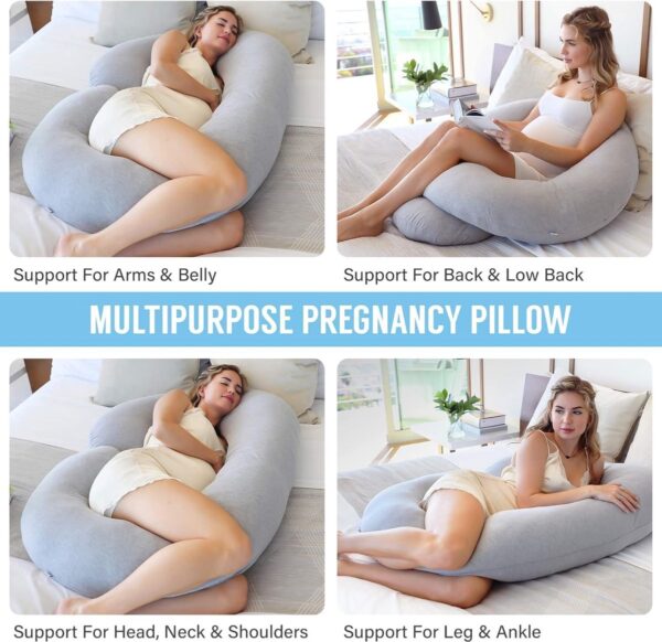 Borstvoedingskussen,zijslaapkussen, Katoen -pregnancy pillow, support pillow