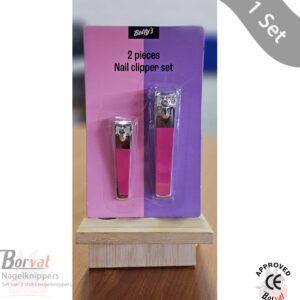 Borvat® Nagelknippers - Set van 1 Set - Roze