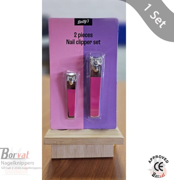 Borvat® Nagelknippers - Set van 1 Set - Roze
