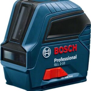 Bosch GLL 2-10 Kruislijnlaser in tas - Rood - 10m