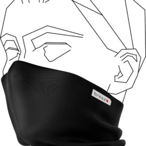 Breaze - Het revolutionaire mondmasker - zwart - wasbaar - vakantie - reizen - large 10 stuks voor 14.95