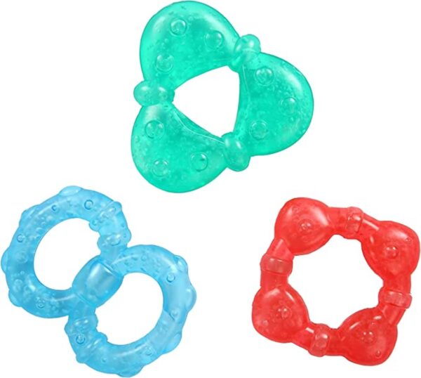 Bright Starts - Stay Cool Teethers - Bijtringen - Groen/blauw/rood - 3 stuks