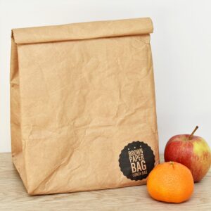 Bruine Papieren Lunch Bag