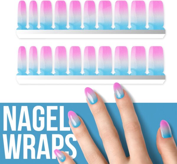 By Emily - Nagel wrap - Boy or Girl? | 20 stickers | Nail wrap | Nail art | Trendy | Design | Nagellakvrij | Eenvoudig | Nagel wrap | Nagel stickers | Folie | Zelfklevend | Sjablonen