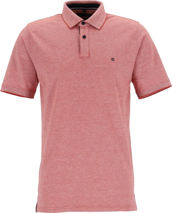 CASA MODA comfort fit poloshirt - stretch - rood melange - Maat: L