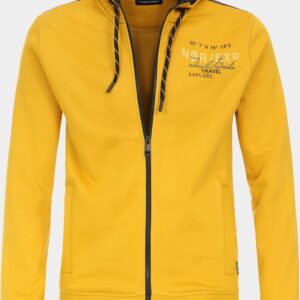 CASA MODA comfort fit vest extra lange mouw - geel - Maat: XL