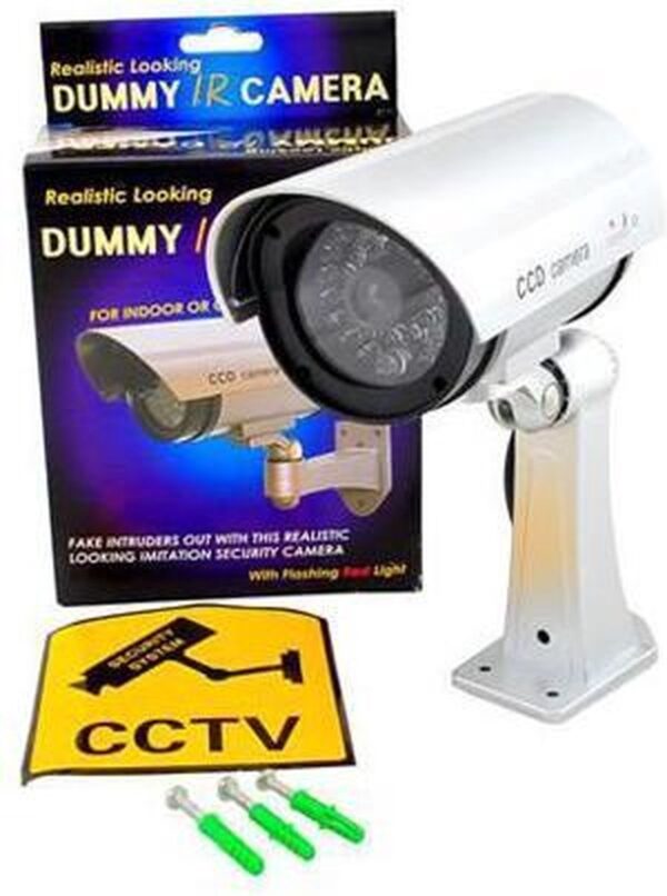 CCD Dummy Camera - Fake Outdoor Nepcamera - Beveiligingscamera - Nep Security Cam - CCTV LED Surveillance Camera - Draadloos