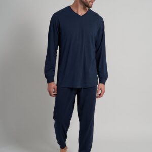 CECEBA Traveller heren pyjama - blauw - Maat 6XL