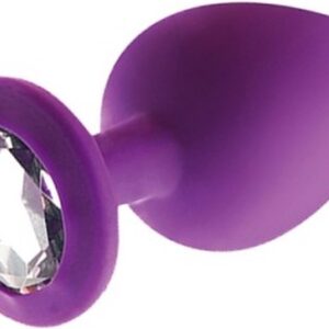 Candy Lust - Diamant Anaalplug - Buttplug - Silicone - Medium - Paars