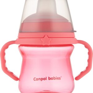 Canpol Babies | babybeker met siliconen tuit | FirstCup | 150ml Roze