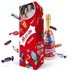 Celebrations chocolade fles in gepersonaliseerde giftbox