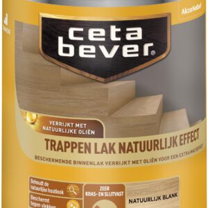 CetaBever Binnen Traplak - Natuurlijk Effect - Blank - 750 ml