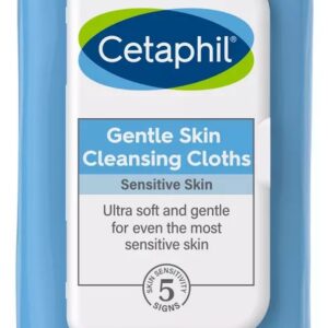 Cetaphil - Gentle Skin Cleansing Cloths - Sensitive Skin - Fragrance Free - 25 Pre-Moistened Wipes