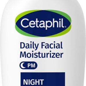Cetaphil Night Moisturizer voor gezicht - hydraterende gezichtscrème - hyaluronzuur - voor alle huidtypes - 88ml