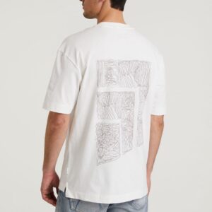 Chasin' T-shirt Eenvoudig T-shirt Stitch Wit Maat S