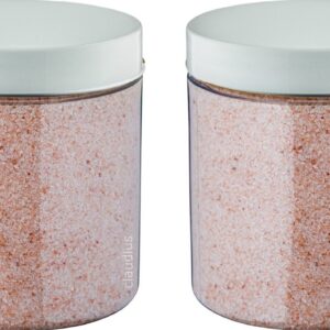 Claudius Himalayazout 300 gram - fijne korrels (0,4 - 0,9 mm) - 100% natuurlijk - Pot met witte deksel - per 2 stuks