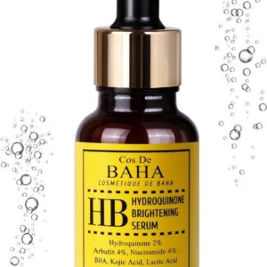Cos de BAHA Arbutin + Niacinamide 4% Serum - Dark Spot Corrector Remover + Melasma Treatment Fade Gel + Hyperpigmentation - Litteken Vermindering 30ml