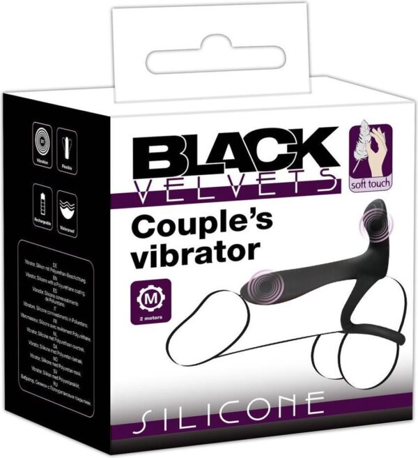 Couple's Vibrator Black Velvets