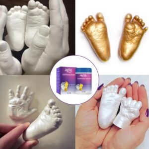 Creatieve 3d Kloon Poeder Baby Hand Model Kloon Poeder Kinderen Volle Maan Hand Footprint Souvenir Model