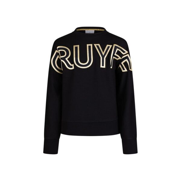 Cruyff Mover Crew Sweater Kids Zwart Goud