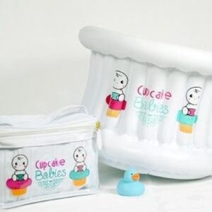 Cupcake Babies Babybadje Wit Badje/Roze Eendje