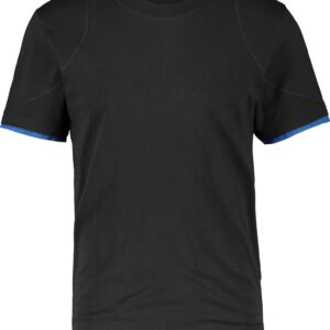 DASSY® Kinetic T-shirt - maat L - ZWART/AZUURBLAUW