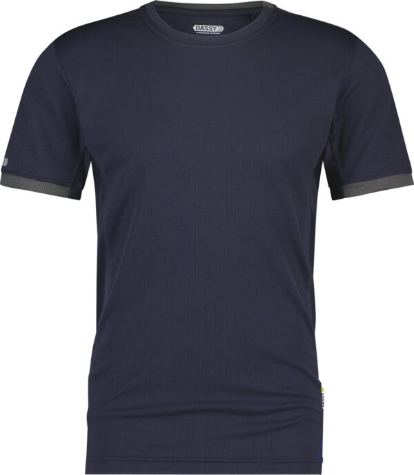 DASSY® Nexus T-shirt - maat 2XL - NACHTBLAUW/ANTRACIETGRIJS
