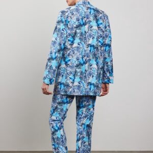 DIDI Dames Travel blazer Mida in offwhite with blue azur Fusion print maat 46