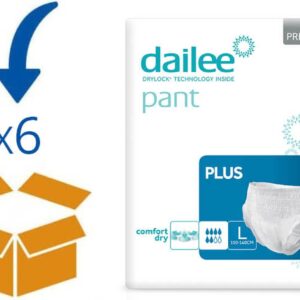 Dailee Pants Premium Plus Large - 6 pakken van 14 stuks - Incontinentie broekjes