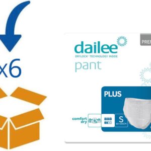 Dailee Pants Premium Plus Small - 6 pakken van 14 stuks - incontinentie broekjes