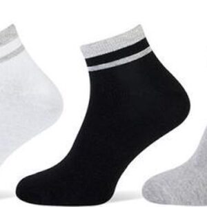 Dames korte sokken - Lurex Boord - 5 Paar - Maat 36-42