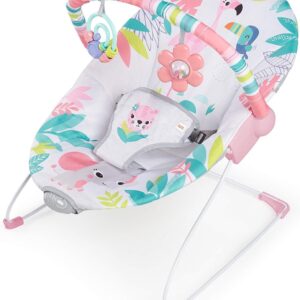 D&B Babyschommel - Baby bed - Schommelstoel - Baby Swing - Speelgoedhanger - Wasbaar - Flamingo - Meerkleurig